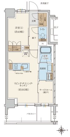 シエリア北綾瀬 間取り F type