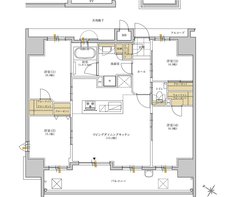 レジデンシャル メゾン 住吉 間取り A TYPE