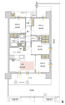 ワコーレ堺東レジデンス 間取り Dg type