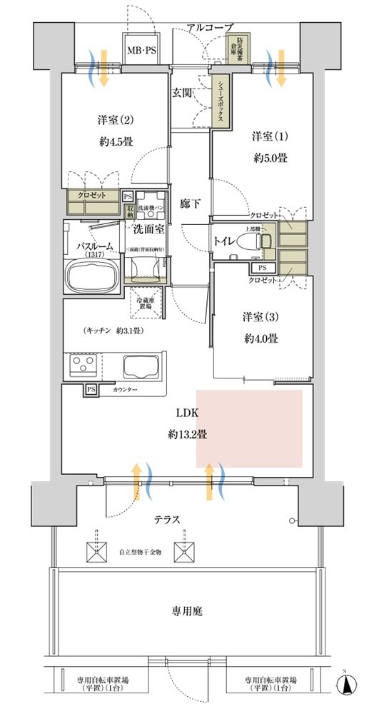 ワコーレ堺東レジデンス 間取り Bg type［基本プラン］