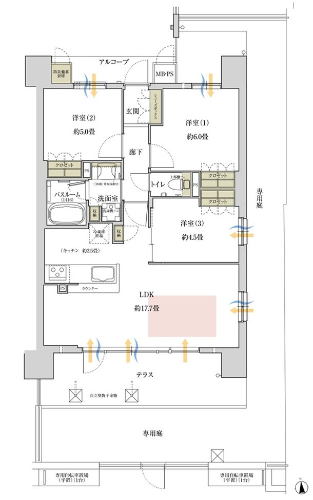 ワコーレ堺東レジデンス 間取り Dg type［メニュープラン2］