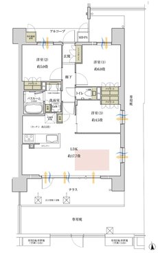 ワコーレ堺東レジデンス 間取り Dg type［メニュープラン2］
