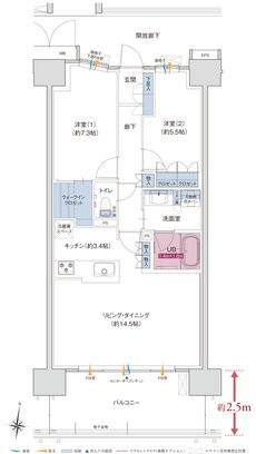 ポレスター高崎テラス 間取り Bタイプ