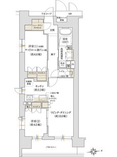 ジオ京都桂川テラス 間取り J type
