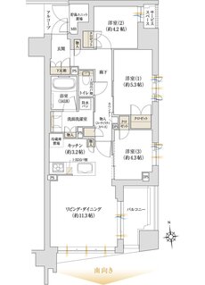 ジオ京都桂川テラス 間取り I type Menu Plan2