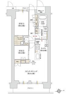 ジオ京都桂川テラス 間取り K type Menu Plan2