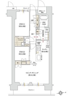 ジオ京都桂川テラス 間取り K type Menu Plan2