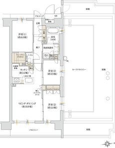 ジオ京都桂川テラス 間取り Or type