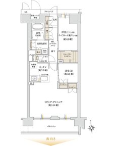 ジオ京都桂川テラス 間取り H type Menu Plan2
