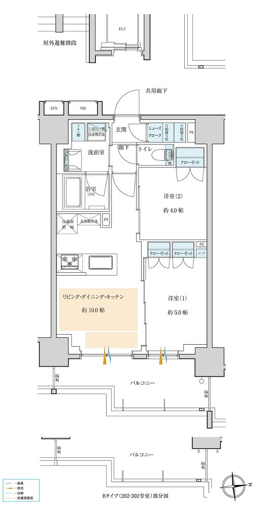 サンクレイドル浅草III 間取り B type