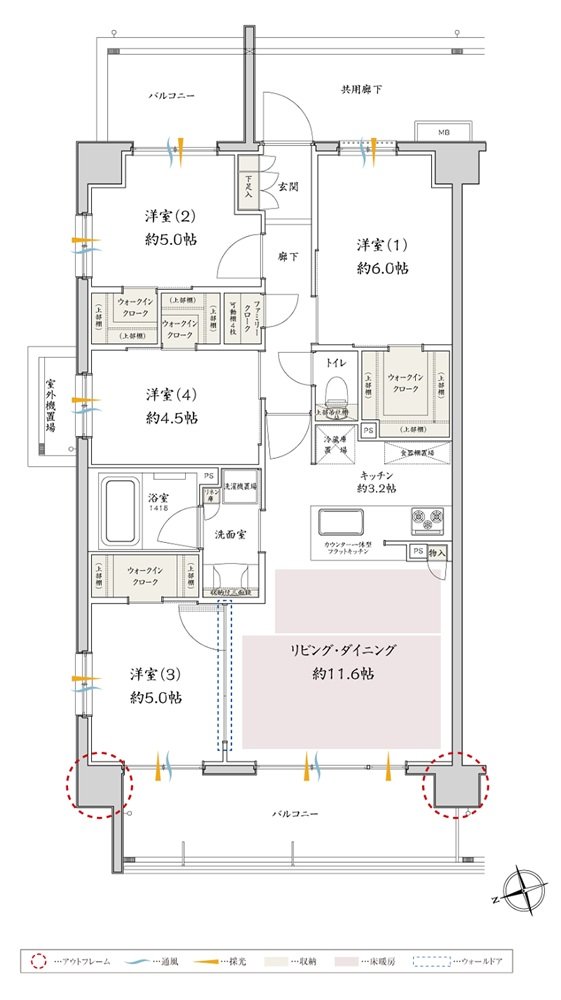 サンクレイドル津田沼III 間取り A type