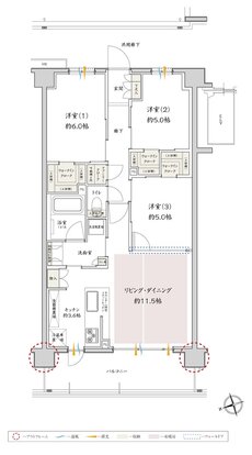 サンクレイドル津田沼III 間取り D type