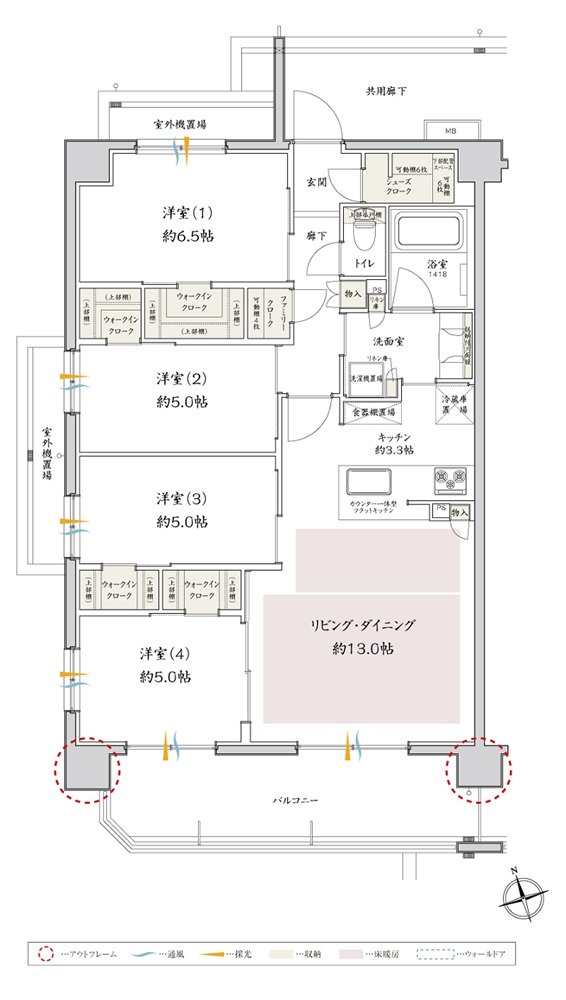 サンクレイドル津田沼III 間取り I type