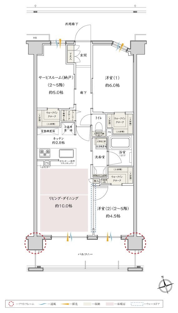 サンクレイドル津田沼III 間取り NI type