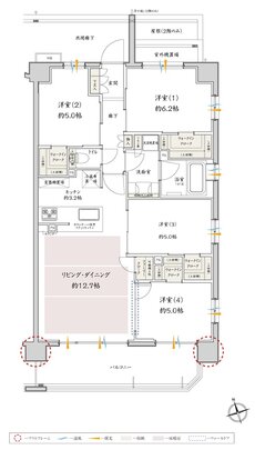 サンクレイドル津田沼III 間取り O type