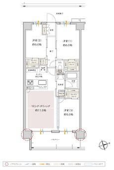 サンクレイドル津田沼III 間取り P type