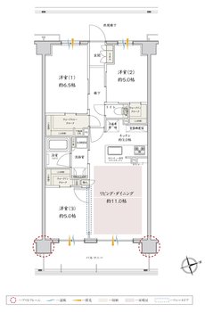 サンクレイドル津田沼III 間取り R type