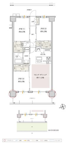 サンクレイドル津田沼III 間取り Fa type