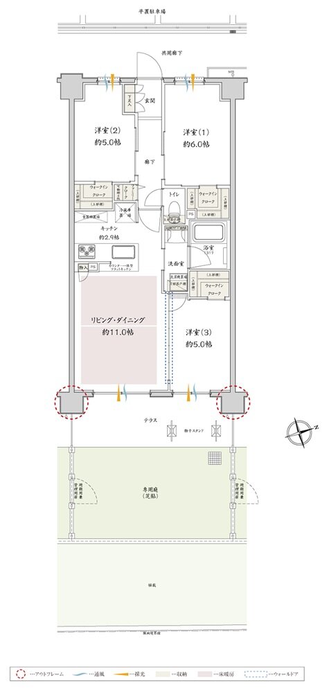 サンクレイドル津田沼III 間取り Pbg type