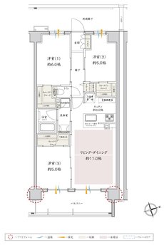 サンクレイドル津田沼III 間取り S type