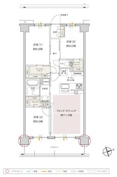 サンクレイドル津田沼III 間取り R6 type