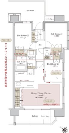 ソルフィエスタ ヴェルデ 間取り D2 type