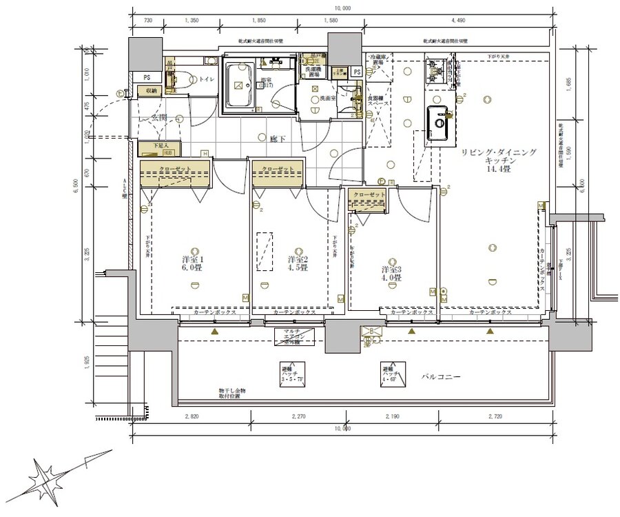 バースシティすずかけ台 間取り D2タイプ