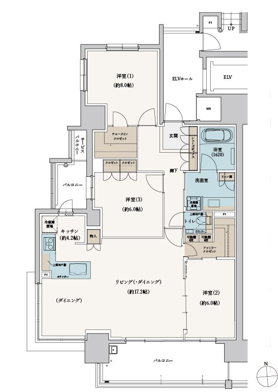 シエリア代官町 間取り A type
