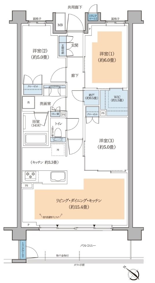リーフィアレジデンス古淵 間取り C type