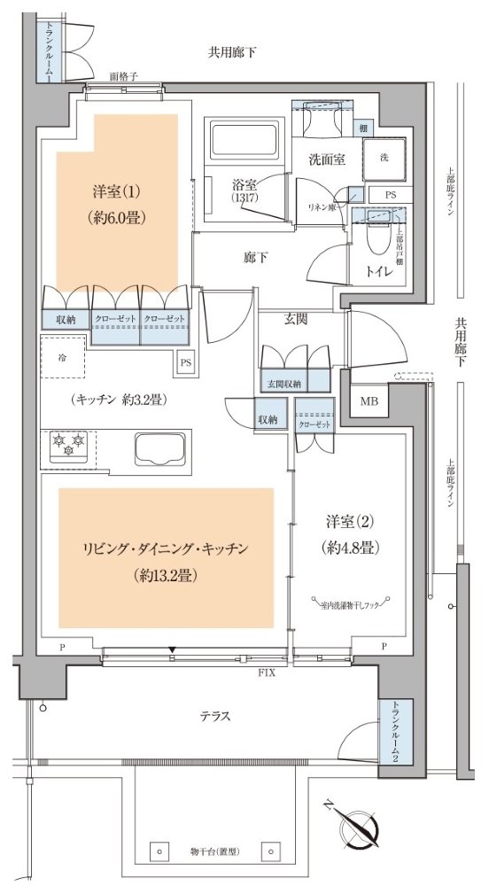 リーフィアレジデンス古淵 間取り Gt type