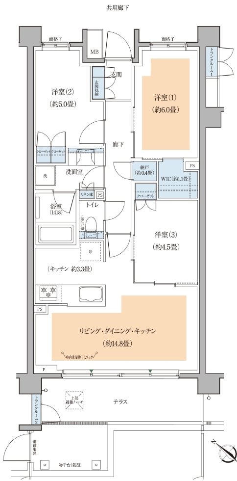 リーフィアレジデンス古淵 間取り Ft type