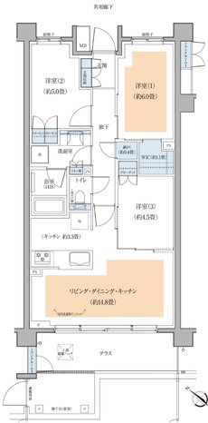 リーフィアレジデンス古淵 間取り Ft type
