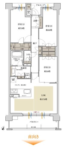 ワコーレ芦屋宮塚町 薫風の邸 間取り D type