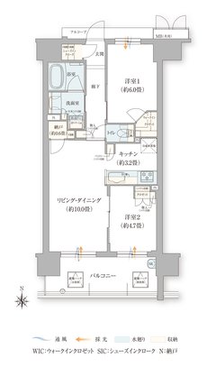ローレルコート花園ステーションゲート 間取り Dタイプ