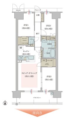 ガーデンシティ新金岡 間取り SMタイプ