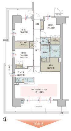 ガーデンシティ新金岡 間取り SA（メニュー3）タイプ