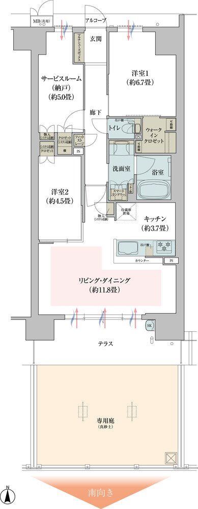 ガーデンシティ新金岡 間取り STgタイプ