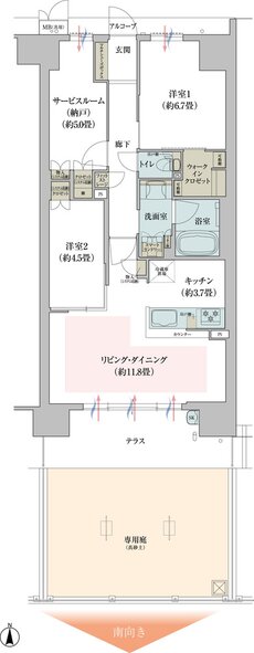 ガーデンシティ新金岡 間取り STgタイプ