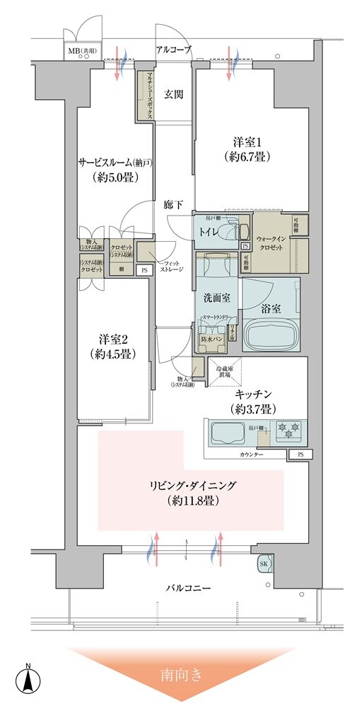 ガーデンシティ新金岡 間取り STタイプ