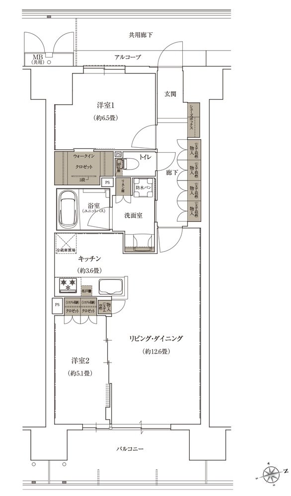 ローレルコート姫路大手前通り 間取り M type