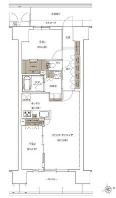 ローレルコート姫路大手前通り 間取り M type