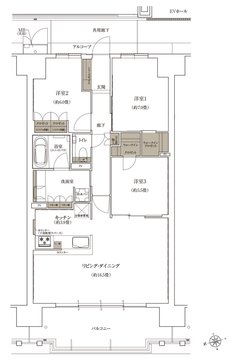 ローレルコート姫路大手前通り 間取り C type