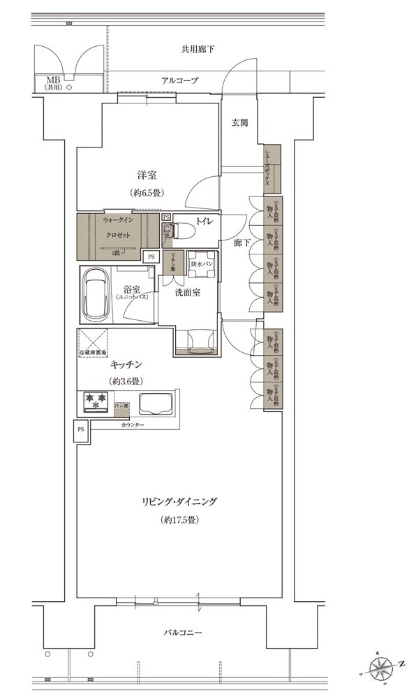 ローレルコート姫路大手前通り 間取り M type ［ MENU1 ］