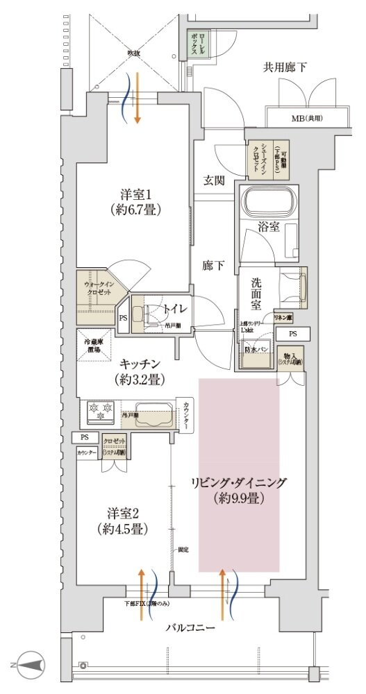 ローレルアイ大和八木 間取り A type