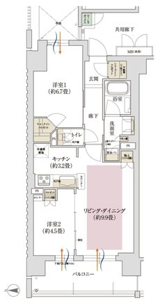 ローレルアイ大和八木 間取り A type