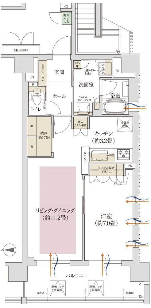 ローレルアイ大和八木 間取り B type