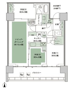 CITY TOWER THE RAINBOW 間取り B-3 type