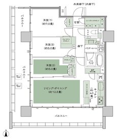 CITY TOWER THE RAINBOW 間取り A-3 type