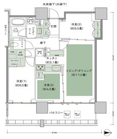 CITY TOWER THE RAINBOW 間取り K-3 type