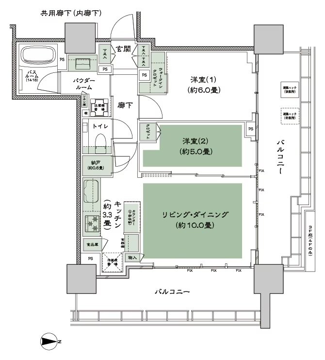 CITY TOWER THE RAINBOW 間取り G-2 type